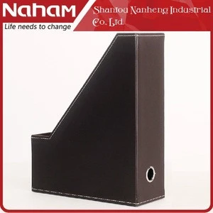 NAHAM Office table leather desktop file Rack holder