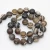 Import natural gemstone beads eye matt line natural stone beads coffee line matt agate stone beads for fashion jewelry from China