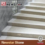 Natural marble stone straight marble stair type