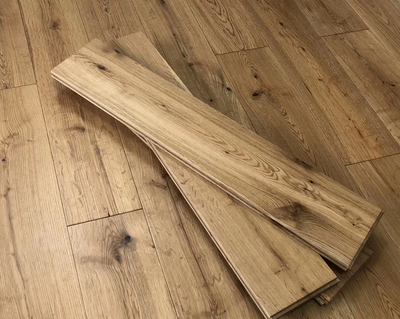 Natural Oiled Rustic Solid Oak Timber Flooring - 125x18mm