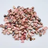 Natural pink rhodonite tumbled stone polished crystal gravel stone healing for sale