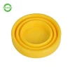 New arrival eco friendly heat resistance drinking silicone foldable cup for Hiking , Camping , Picnic