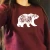 Import New Arrival Fashion  Women Wear Pattern Bear Print Autumn and Winter Long Sleeve Sweater for Girls from China
