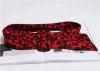 New arrival fashionable oversize square buckle leopard deerskin belt women wide girdle ladies fabric belts animal prints belt