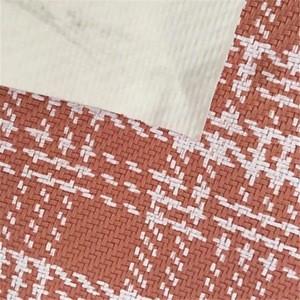 New arriving Plaid leather SLY1233 woven backing technic modern and elasticusing for bag shoes upholstery and cases