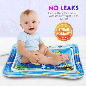 New Big Size 50x70cm Tummy Time  Baby Inflatable Water Play Mat Toy