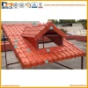 New building roofing Materials Colored PVC Plastic synthetic resin roofing tiles for antique house