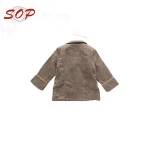 New Design 100% Combed Cotton US Size Winter Grey Baby Jacket