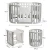 New design baby sleeping cot bed multi-function children safety crib for kids