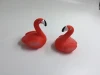 New design custom rubber animal toy flamingo shape bath toy