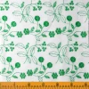 New Design Embroidered Cotton Lace Fabric with Green Leaf for Garment