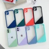 New design For iPhone 12 2020 TPU+ Strong PC Case Colorful Stripe Case mobile phone bags cases