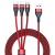 Import new double-sided pluggable 3a fast charging data transmission 3 in 1 oem wholesale stock phone accessories usb cable from China
