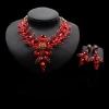 New fashion Nigerian jewelry sets women necklace and earring set necklace jewelry set