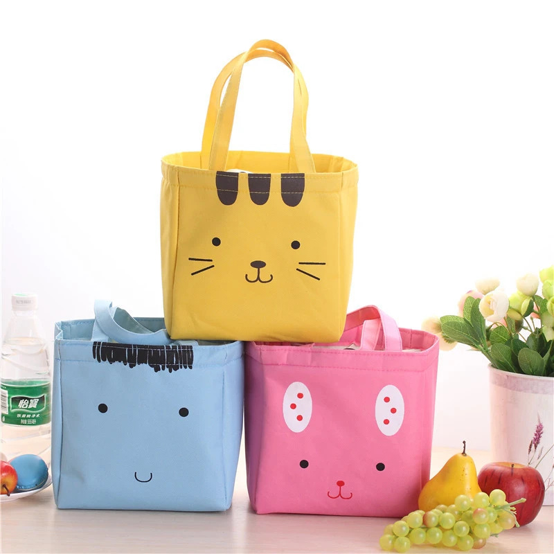 New High Quality Large Outdoor Picnic Waterproof portable lunch box bag students warm lunch canvas bag large ice bag
