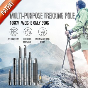 New Multifunctional Outdoor defense Tactical stick Alpenstock Hiking Camping equipment Survival tools Folding Walking Stick