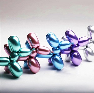 New Party Decorations Chrome Color DIY Magic 1.8g Long Metallic Latex Balloons