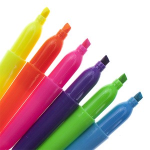 New Products Non Toxic Mulit Color Triangle Highlighter Pens