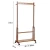 Import New style bamboo Coat Rack With Shoe Stand and with Removable Wheel Storage Shelves from China