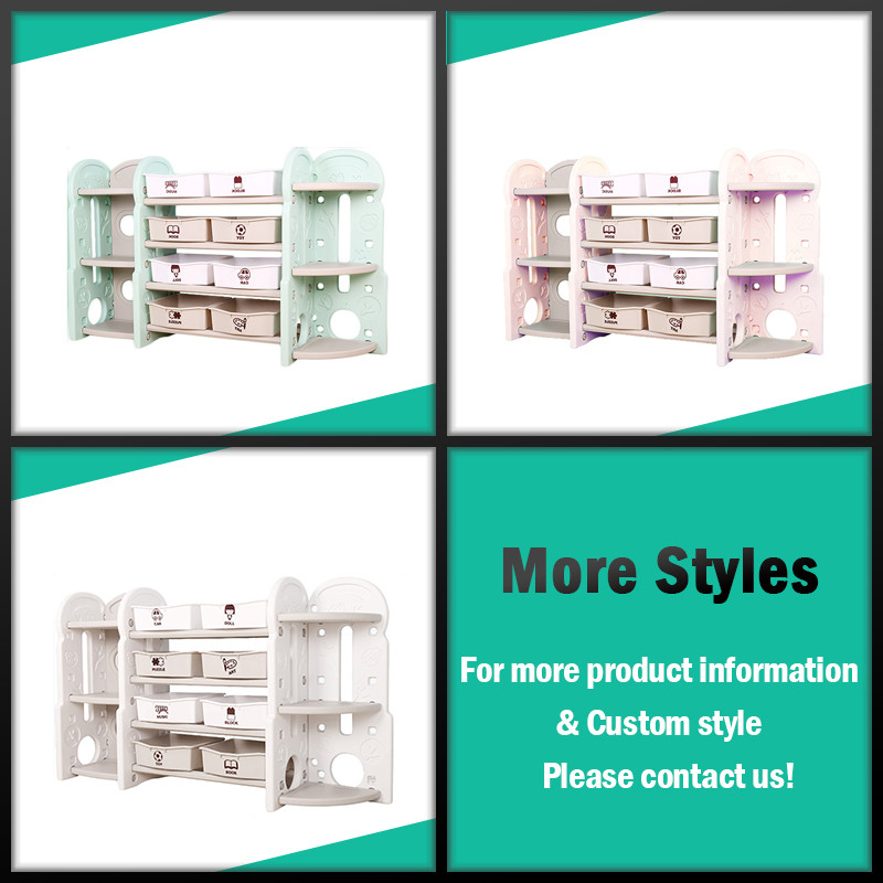 Buy New Style Kids Plastic Daycare Bookshelf Baby Cabinet Toy Storage ...