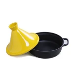 Newest fashion tagine cookware eco-friendly tagine ore pig iron mini tagine pot