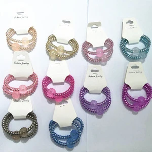Newly Designed Lady Fashion Hair Band Candy colors Telephone Wire elastic hair band