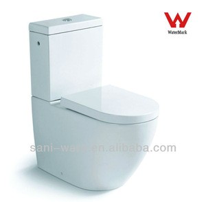Nice design two piece washdown ceramic toilet bowl with P/S-trap S8012