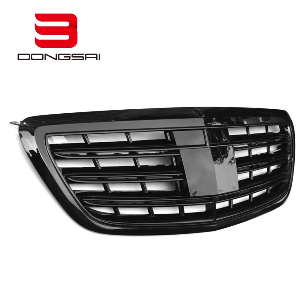 Nice fitment ABS S65 style black front grille for Mercedes S class W222 2014-car grille