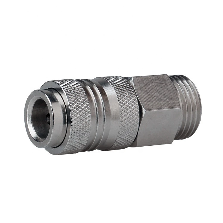 Nickel-plated Brass pneumatic quick disconnect air connector safety coupling fitting