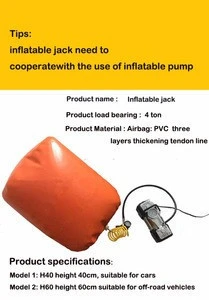 NJW-21 4 Ton NEW ARRIVAL Exhaust Air Jack car bag Inflatable car air jack ( CE certificate )