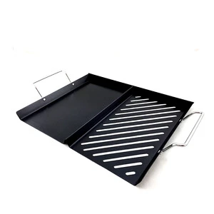 Non Stick Porcelain Grill Grid Topper Smoking Grid Plank Saver Grill Tray Topper BBQ Tool