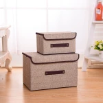 Nordic Foldable Capboard Underwear Cloth Storage Box Containers Organizer Cube Bins With Lid