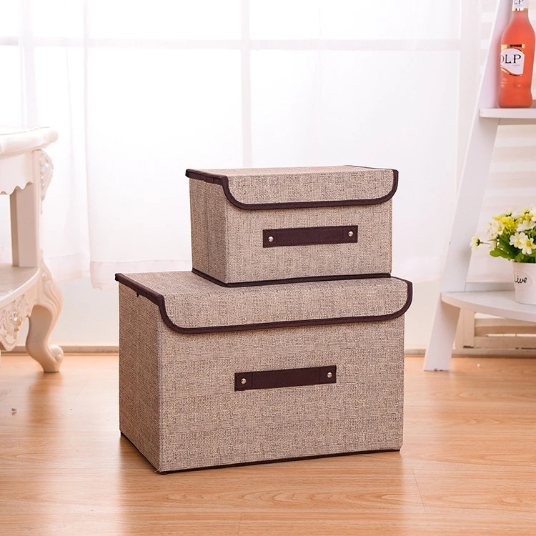 Nordic Foldable Capboard Underwear Cloth Storage Box Containers Organizer Cube Bins With Lid