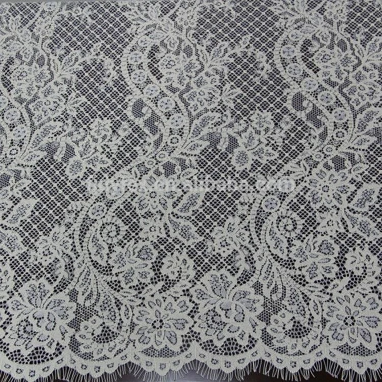 Nylon Cotton Lace D6085 China Wedding Lace Fabric