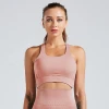 Nylon Spandex professional sports bra high elastic Amazon explosion models yoga fitness sports vest
