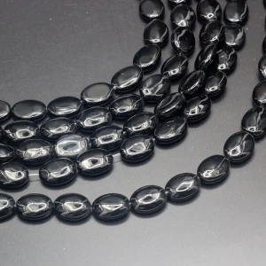 Oblate Dzi Beads Tibet Stone Fashion Jewelry DIY Loose Bead for Bracelet Making Strand 15&quot; Wholesale