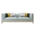 Import OE-FASHION  Good quality living room leather sofa stainless steel sofa set from China
