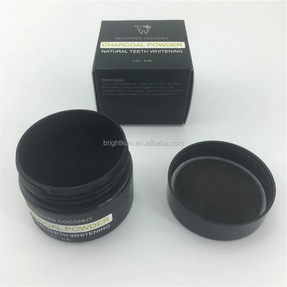 OEM private label Food Grade teeth whitening activated coconut charcoal tooth powder