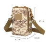 OEM production hiking hunting camping small shoulder cross body bag olive green tactical messenger bag