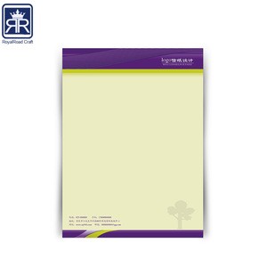 Offset Printing Custom Made 80gsm paper A4 standard size company white write paper letter pad with your logo