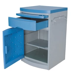 OSEN-HC5 Good quality hospital furniture ABS bedside locker bedside cabinet with casters