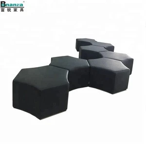 OT-X01#Leather modern plywood construction inside ottoman stool ottoman for living room