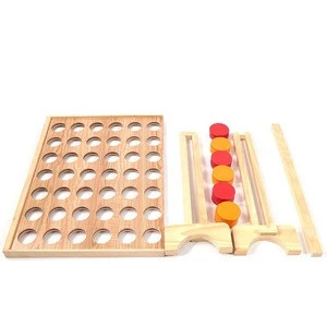 Outdoor giant connect four game wooden four in a row game set for kids and adults