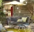 Outdoor patio furniture modern style garden set rattan ottoman stool