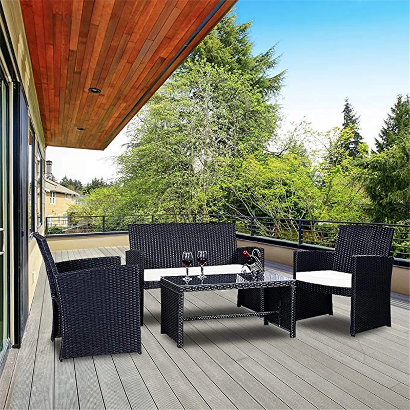 Outdoor set aluminum wicker firniture/patio kd garden sofa synthetic rattan furniture rattan flash deck