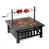 Outdoor Wood Charcoal Burning hot sale Fire Pit with BBQ Grill
