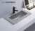 Import PATE Sanitary ware manufacturer matt black  ceramic wash basin  UK thin edge bathroom cabinet basin from China