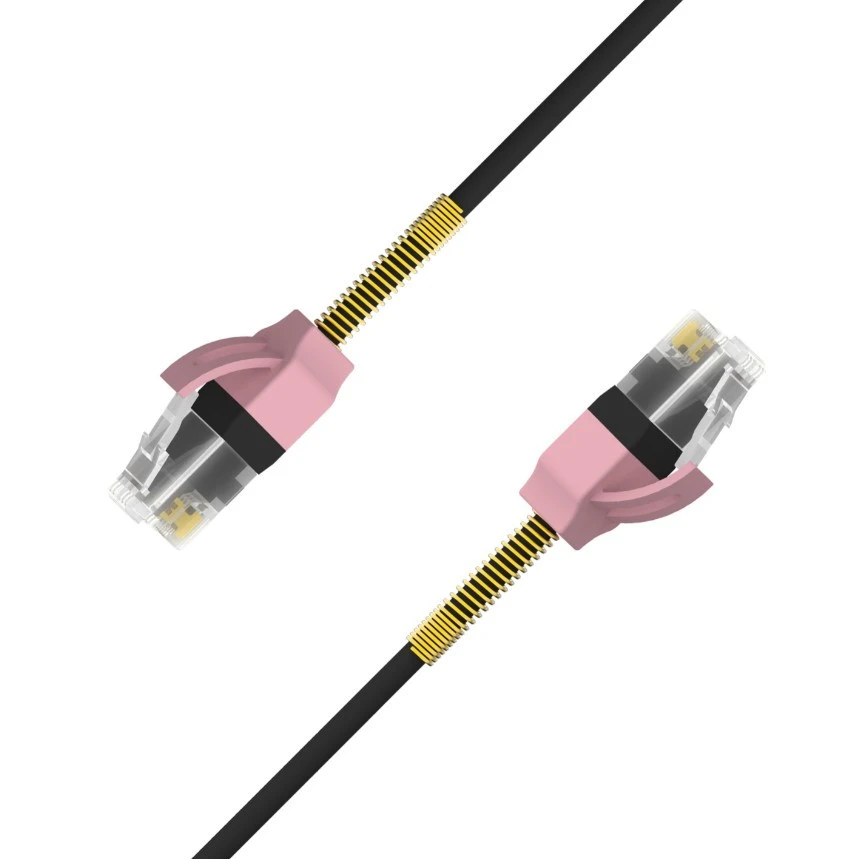 Patented Single Spring-Protect Strain Relief Communication Cables cat6a utp network cable rj45 patch cord