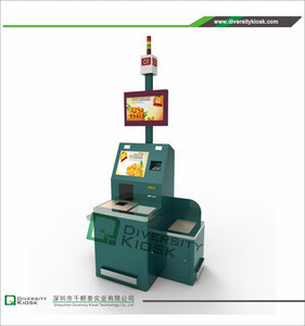 Payment by Paypal 17&#39;&#39; Touch Screen self-checkout kiosk check out counter For Shop