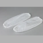 PE oversleeve,disposable sleeve cover,white,plastic,new material,raw again